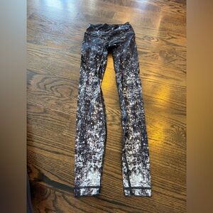 lululemon athletica Black and White Patterned Leggings